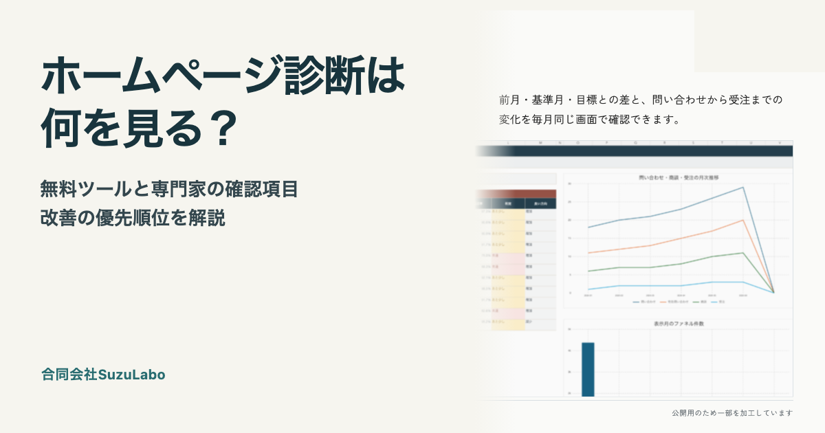 ホームページ診断のやり方